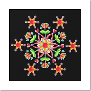 Folkloric Embroidery (printed) Posters and Art